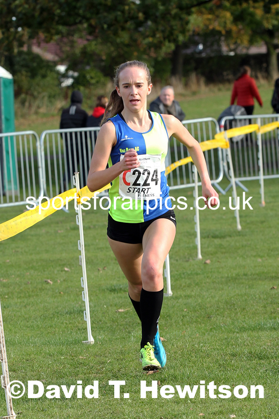 Womens under-17s Northern Cross Country Relays, Graves Park, Sheffield. Photo: David T. Hewitson/Sports for All Pics